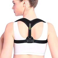 Back Posture Corrector for Women and Men. Free Compression Socks. Adjustable Clavicle Support Upper Back Neck Pain Relief - Shoulder Hunch Back Postural Correction faja para espalda