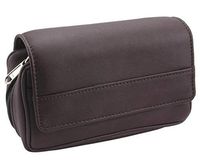 Castleford Brown Leather Combination Tobacco Pouch Holds 2 Pipes