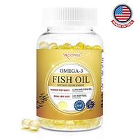 Spoonful Omega 3 Mini Fish Oil, 1290 mg Per Serving, 120 Softgels, Easy to Swallow Capsules for Women and Seniors, Made in USA
