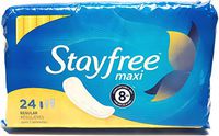 Stayfree Regular Maxi Pad 24ct - Pack of 12