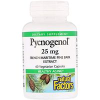 Natural Factors Pycnogenol, 25 mg, 60 Vegetarian Capsules