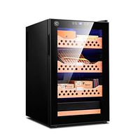 Xing Hua Shop Humidors Cigar Box Cigar Moisturizing Cabinet Home Temperature Cigar Alcoholized Box Moisturizing Cabinet Cedar Wood Three-Tier Cigar Cabinet Can Hold 400 Best Gift