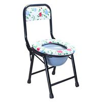 SYTH Portable Mobile Toilet Chair, Folding Bedside Commode/Shower Chair,Adult Medical Transport Bathroom Seat,for Handicapped/Women/Children