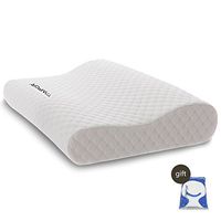 TAMPOR Memory Foam Contour Pillow, Standard, White