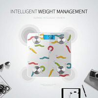 Caterpillar in Cartoon Style Electronic Bathroom Scale Weight Scales for People Electronic Scales Tracks 8 Key Compositions Analyzer Sync with Fitness Apps 400 Lbs