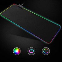 Pc Laptop, RGB Large Colorful LED Lighting Keyboard Mat Gaming Mouse Pad for Computer L, Office & Stationery, Home Products HotSales