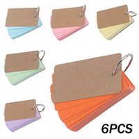 Xisheep Sticky Notes, Blank Page Kraft Paper Notebook Study Card Portable Notepad DIY Notebook Office Stationery Home Decorations, for Easter Day Multicolor