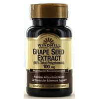 Windmill Grape Seed Extract 100mg Capsules 30 ea (Pack of 10)