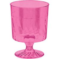 Amscan Pedestal Cups, Mini, Bright Pink