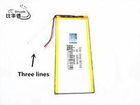 BIHUADE 3 line 3.7V 3265148 3650MAH Lithium Polymer Li-Po Rechargeable Battery for DIY Mp3 MP4 MP5 GPS