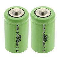 2x 2/3A 1.2V NIMH Rechargeable Button Top Batteries use w/radio controlled devices electric tools