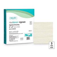 MedVance TM Alginate – Calcium Alginate Dressing 2"x2", Box of 5 dressings