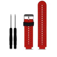 ZSZCXD Soft Silicone Replacement Watch Band for Garmin Forerunner 235/220 / 230/620 / 630/735 Smart Watch (01 Red & Black)