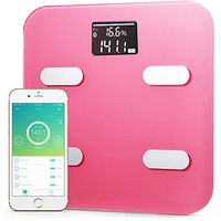 Mini Body Fat Scale App Control Bluetooth Smart Body Fat Electronic Scale 10 Items Of Body Data Intelligent Scale,Pink