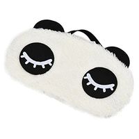 Sleep Masks,Lavany® Cute Face White Panda Shading Cotton Sleep Eye Masks for Sleeping, Travel, Shift Work, Naps,Night Blindfold Eyeshade for Men Women (A)