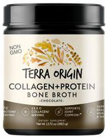 Bone Broth Protein Powder, Chocolate, 15 Servings, 17G Protein, Natural Collagen from Real Whole Food Sources - Supports Joint Comfort and Cartilage Health