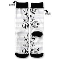 EKUIOP Socks I Love My Boxer Funny Fashion Novelty Advanced Moisture Wicking Sock for Man Women