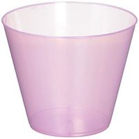 Amscan 350366.141 Plastic Tumblers, 9 oz, Pearl Pink