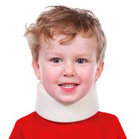 BraceAbility Pediatric Cervical Collar - Toddlers Neck Brace, Small Kids Soft Foam Youth Support Cuff, Childrens Whiplash and Childs Torticollis Head Stabilizer (XS)