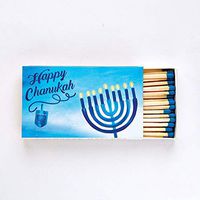 Chanukah Matches 50 Long Wooden Match Stick in Rectangle Gift Box Great for Lighting Candles Fireplaces and More