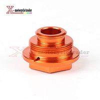 Frames & Fittings New CNC Billet Rear Brake Cylinder Fluid Reservoir Cap Cover for KTM SXF SX EXC EXCF XC XCR 125 150 250 350 400 500 Motorcycle - (Color: Orange)