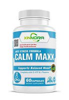 Calm Maxx Natural Sleep Aid with 5 HTP, Biotin, Gaba, Mucuna Pruriens, L Theanine helps Healthy Sleep & Anxiety Relief - Non-Habit Sleep Supplement - Also have Chamomile, Tryptophan & More–60 Caps (4)
