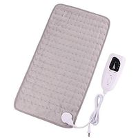 Electric Heating Pad - Fast-Heating Technology, 6 Temperature Settings, 4 Auto Shut-Off Timer Choose,Ultra SofHeating Pad for Back Neck Shoulders Pain Relief, Cramp,Arthritis,12 inch x 24 inch, Grey