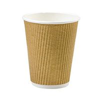 Cups - Brown Groove - Sold in Packs of 25 Cups