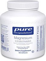 Pure Encapsulations - Magnesium (Citrate/Malate) - Hypoallergenic Supplement Supports Nutrient Utilization and Physiological Functions - 180 Capsules