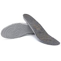ZYX Massage Insole, Autumn and Winter Suede to Keep Warm Sports and Leisure, Breathable, Sweat Absorbent, Shock Resistant, Non Slip Wear Resistant, Multi Color for Men and Women, Multi Size,Gray,28cm