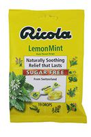 Ricola Sugar Free Herb Throat Drops Lemon Mint 19 Each (Pack of 4)