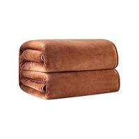 Theoylos Soft Fleece Throws Blanket Winter Warm Flannel Blankets All Season Lightweight Thermal Throw for Bed or Sofa Coffee