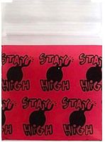 PLASTIC ZIPLOCK BAGGIES 200-1.5" x 1.5" Stay High Small