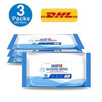 Disinfectant Wipes, 75% Alcohol Cleaning Wet Wipes, Daily Disinfecting Use for Hand Home House Travel Office Electronics School All Purpose （3 Packs,120Wipes）