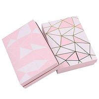 BBC 6 Cavity Gilding Pink Bakery Cake Paper Box With Inserts Gift Packaging, 10 Counts (6 Cavity)