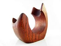 New Wooden Pipes Stand "ELEPHANT" for Tobacco Smoking Pipes. Handmade Ash-Tree (BLOWING ELEPHANT)