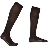 3 Pair EvoNation Men's Copper USA Made Graduated Compression Socks 20-30 mmHg Firm Pressure Medical Quality Knee High Orthopedic Support Stockings Hose - Comfort, Circulation, Travel (Large, Black)