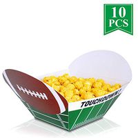 Football Super Bowl Party Paper Bowl - The large Capacity for Tailgate Parties, Super Bowl, Birthday Party Family Dinner and Sports Event (10 Pack)
