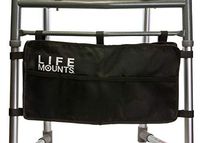 Life Mounts Walker/Rollator Organizer Bag (Black)
