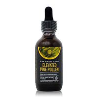 RAW Forest Foods - Elevated Pine Pollen Tincture with Stinging Nettle Root, Chen Pi and Zhi Zi (2 Ounce) - Support Endocrine System, Balance Hormones, Adaptogenic, Antioxidant and Nutrient Rich