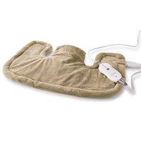 Sunbeam Heating Pad for Neck & Shoulder Pain Relief | Standard Size Renue, 4 Heat Settings with Auto-Shutoff | Brown, 14-Inch x 22-Inch