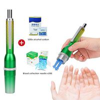 Adjustable Lancing Device, Three-Needle Blood Lancing Pen with 200Pcs Lancet and 100 Xalcohol Cotton