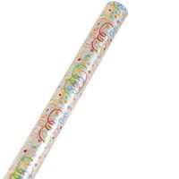 JAM Paper® Cellophane Design Gift Wrap - Confetti Burst - 20 sq ft. - Sold Individually