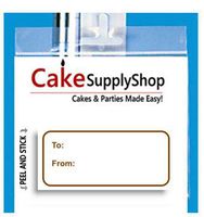 96ct Trendy Brown Peel N Stick Wedding Birthday Party 3-1/2 X 1-1/2 Gift Tags Stickers/Labels