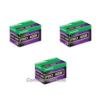 3 Rolls Fuji Pro 400H 135-36 (36 Exp) Color Negative IS0 400 35mm Film