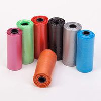 Musitelying Disposable Durable Lightweight Vomit Bags, Convenient Useful 4Rolls/60Pcs Solid Color, Degradable, Waste Pick Up Bag Clean-up 26cm x 31cm Random Color