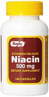 Extended Release Niacin 500 Milligrams 100 Capsules