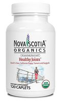 Nova Scotia Organics Healthy Joints (120 Caplets); Organic; Vegan; Vegetarian; GMO Free; Turmeric; Devils Claw; California Poppy; Guggulu