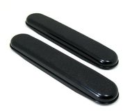 Wheelchair Armrests, Plastic, Desk Length / 10" Long, Black, 1 Pair