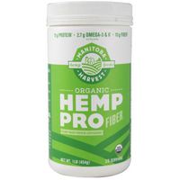 Manitoba Harvest Organic Hemp Pro Fiber Plant Based Protein Supplement, 1.0 Pound (Pack of 3)